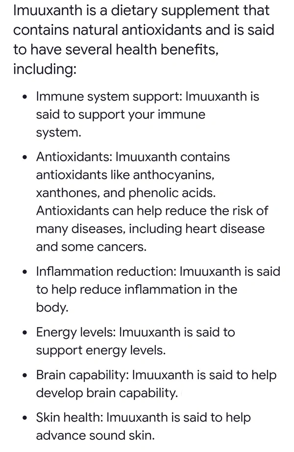 Renatus Wellness ImuuXanth Anti - Oxidant | NanoXanthone Based Nutraceutical - 30 Pcs, 24 Months