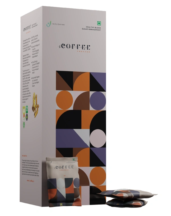 Indusviva Indus viva I coffee Creamer Creamy Coffee | Indusviva I creamer for Diabetes Management - 50 Sachets - 750 gm, 12 Months