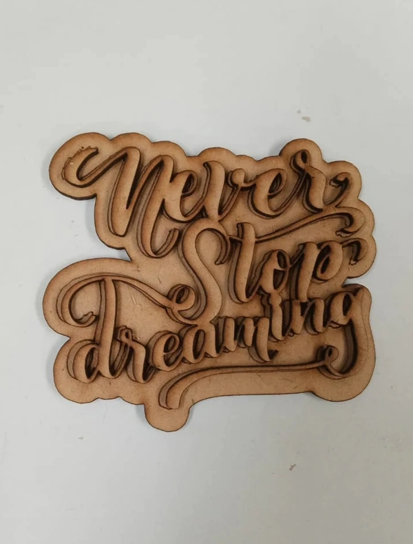 Never Stop Dreaming Fridge Magnet - 3.5-4"