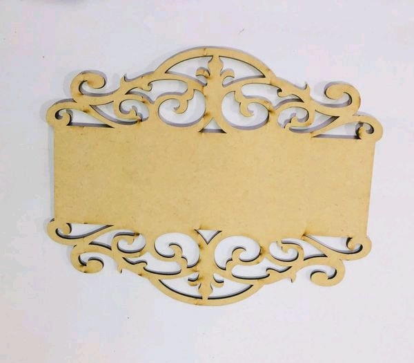 Designer Nameplate - Only Base, 12/9", 6mm