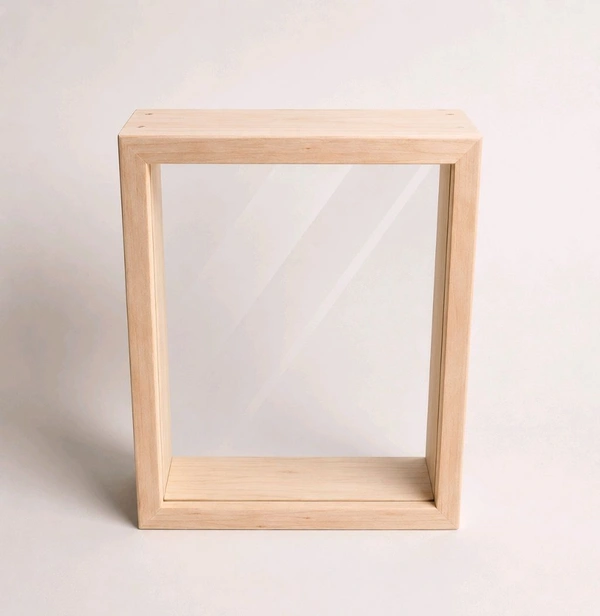 3D Display Shadow Box / Pinewood Dual Display Shadow Box - 6/4.5/2.5"