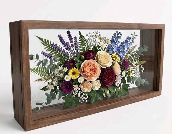 3D Display Wooden Shadow Box / Teakwood Shadow Box - 6/3/2 inch