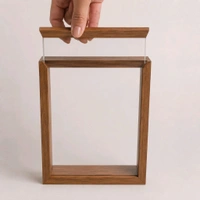 Wooden LED 3D Shadow Box Dual Display - 7/5/5"