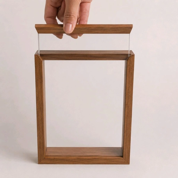 Wooden LED 3D Shadow Box Dual Display - 7/5/5"