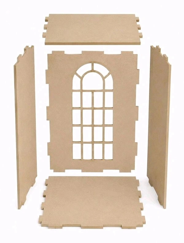 DIY Miniature Book Nook / Victorian Library Wing/ Library Room Box - With acrylic