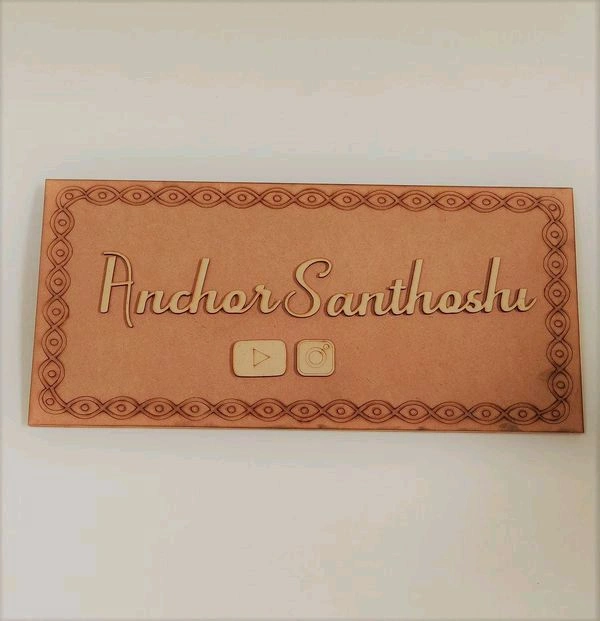 Kolam Premarked Base - 17/8", 8+2.5mm text, With 2 Name