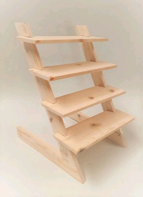 Diy Pinewood Display Stand-4 Step - 12/4"