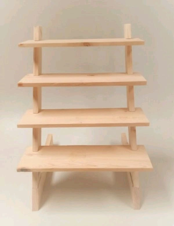 Diy Pinewood Display Stand-4 Step - 14/4"