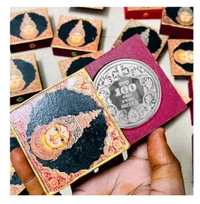 Silver Coin / Kumkum -Sliding Box - 2.5/2.5", 12mm, 1 Pc