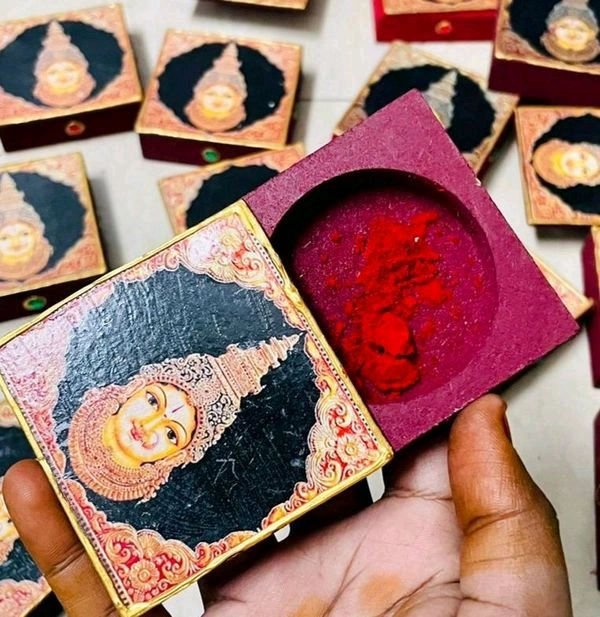 Silver Coin / Kumkum -Sliding Box - 2.5/2.5", 12mm, 1 Pc