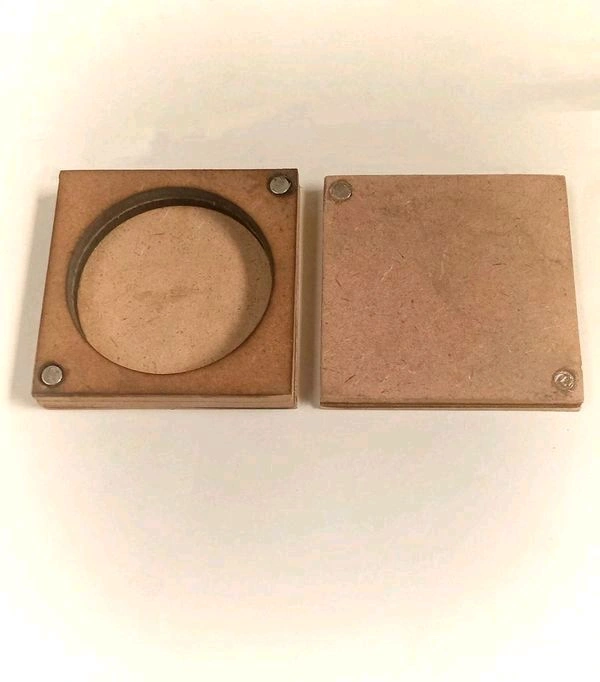 Silver Coin / Kumkum -Sliding Box - 2.5", 22mm, 10pcs