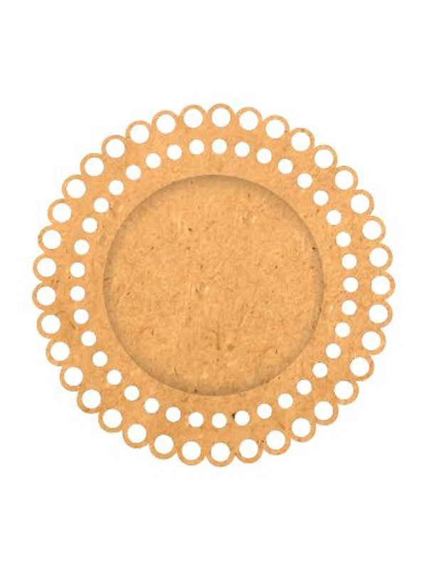 Laser Cut Pooja Thali -2 - 12"