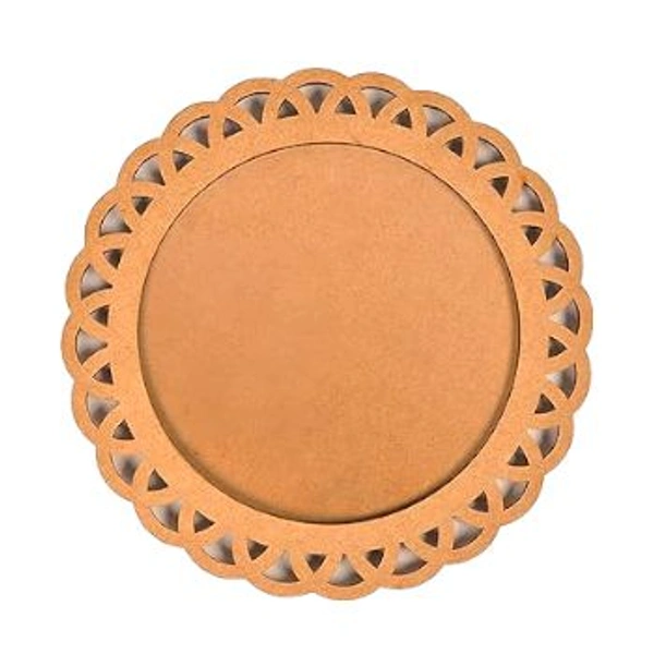 Laser Cut Pooja Thali -4 - 15"