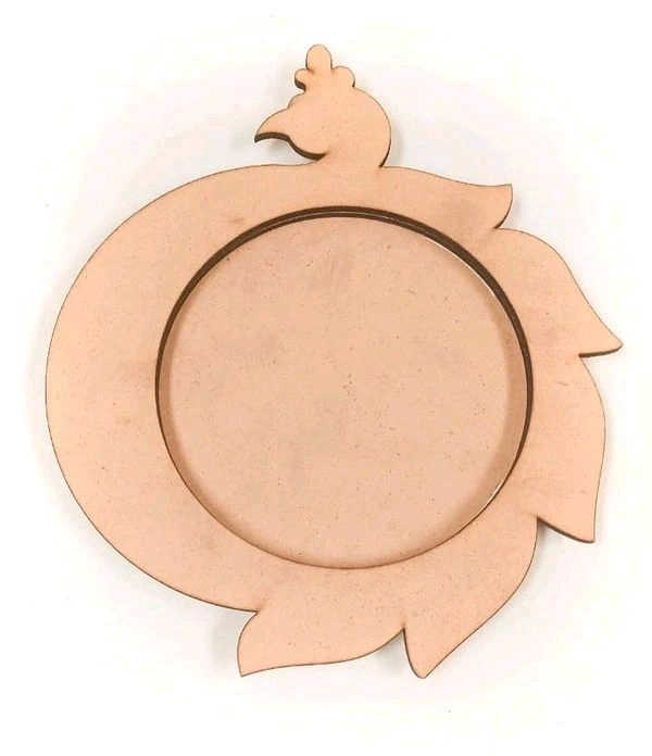 Peacock Pooja Thali-13 - 12"