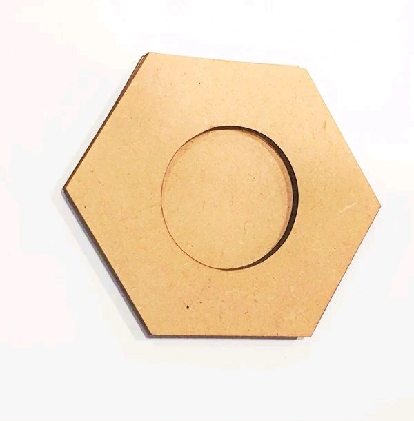 Hexagon Tealight - 4", 12mm