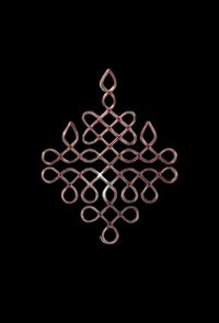 Kolam Cut Out -3 - 4", 2.5mm, Gold Acrylic