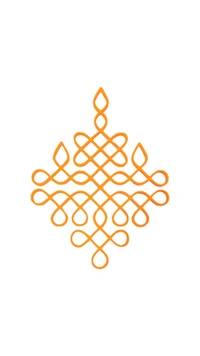 Kolam Cut Out -3 - 4", 2.5mm, Gold Acrylic