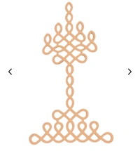 Kolam Cut Out -7 - 4", 2.5mm, Black Acrylic