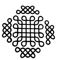 Kolam Cut Out -11 - 4", 2.5mm, Gold Acrylic