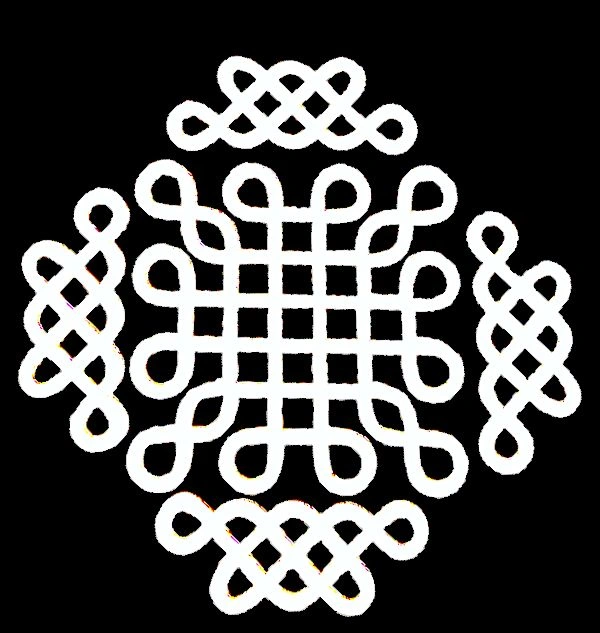 Kolam Cut Out -11 - 4", 2.5mm, Rose gold