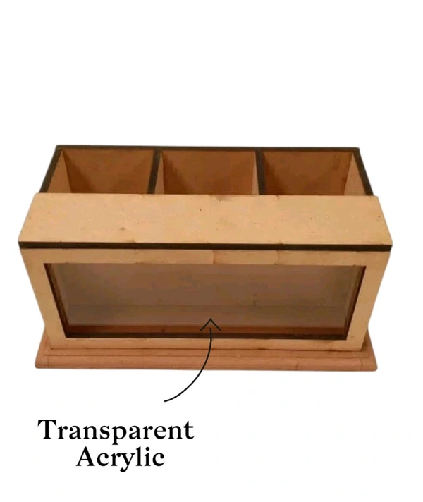 3 Slot Penstand Shadow Box - 9/5/4", 6mm