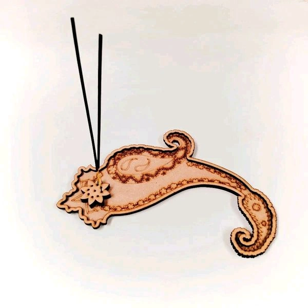 Premarked Paisley Incense Stick Holder-4 - 11.5/4"