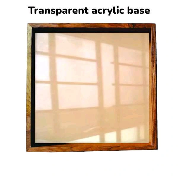 Teakwood Floating/ varmala Frame - 12/12"