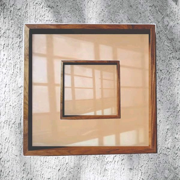 Teakwood Floating/ varmala Frame - 14/10/1.5"