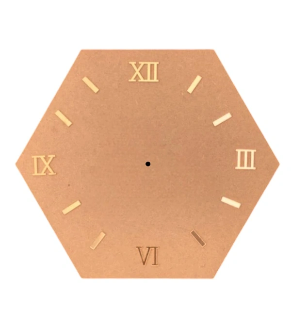 Hexagon Mdf Clock + Acrylic Numbers - 12"