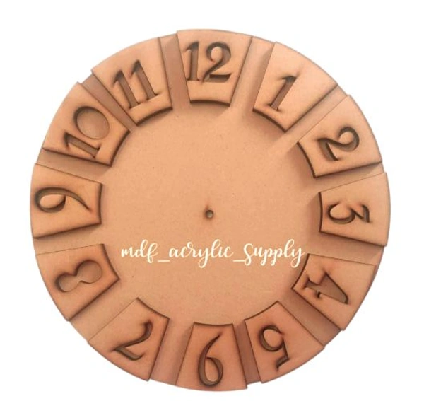 Mdf Clock Base - 12"