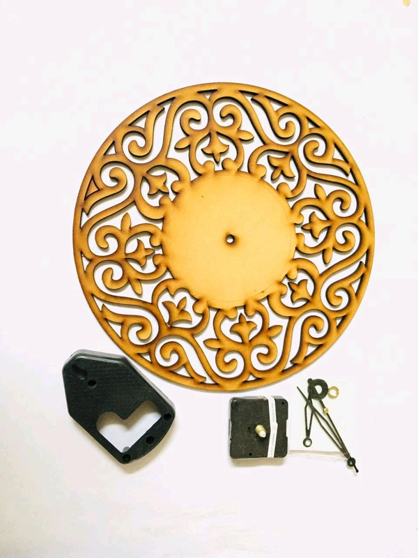 Design Mdf Clock With Machine - 12"