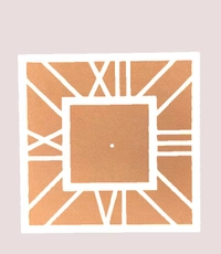 Mdf- Acrylic Clock - 15"