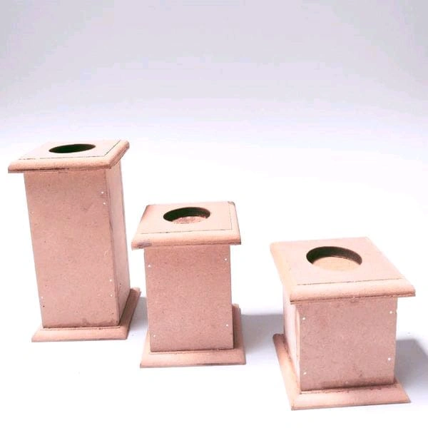 Pillar Tealights- grooved edges - 5"