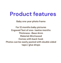 Birchwood Baby 1 Year Photo Frame