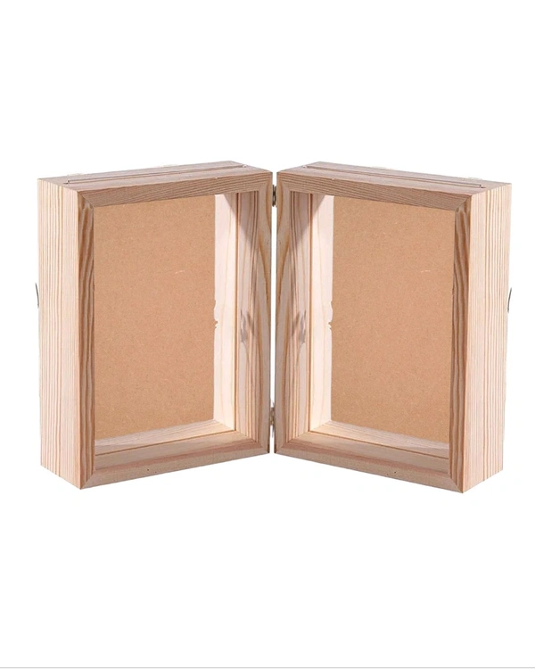 Pinewood Book Frame- Both Side Preservation - 8/6/1.5", Mdf Base