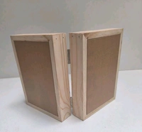 Pinewood Book Frame- Both Side Preservation - 10/8/1.5", Mdf Base