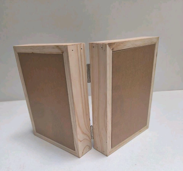 Pinewood Book Frame- Both Side Preservation - 10/8/1.5", Mdf Base
