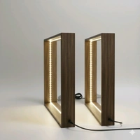 LED Teakwood Preservation Frame - Acrylic Base - 8/8/1"