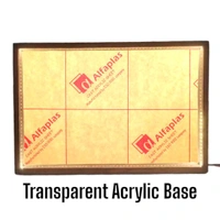 LED Teakwood Preservation Frame - Acrylic Base - 10/10/1"