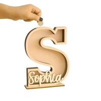 Alphabet Monogram Piggy Bank - 1 Name