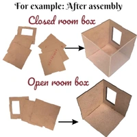 DIY Room Box/ Miniature Room Box:B5 - 1010/10", Open Room Box - Without Acrylic