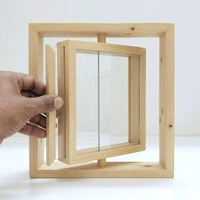 Pinewood Rotating Preservation Frame - With Acrylic Cover - 10/8/2"