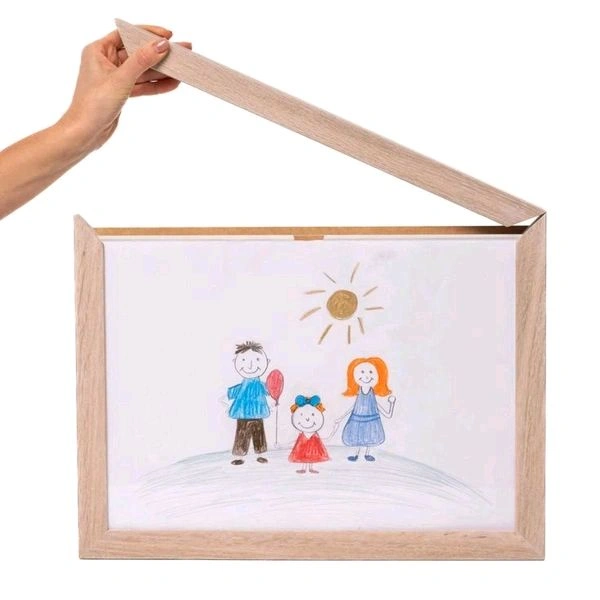 Children drawing memories keepsake photo frame - A3