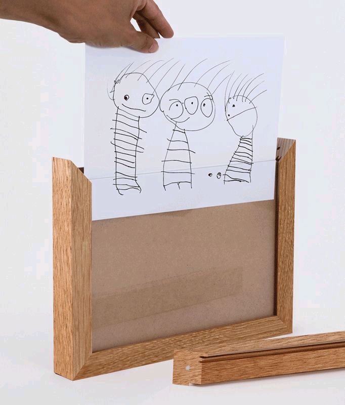 Children drawing memories keepsake photo frame - A3