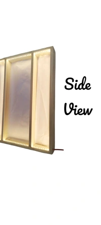 Pinewood LED 3 Part Frame - 24/18/2inch, Mdf Base