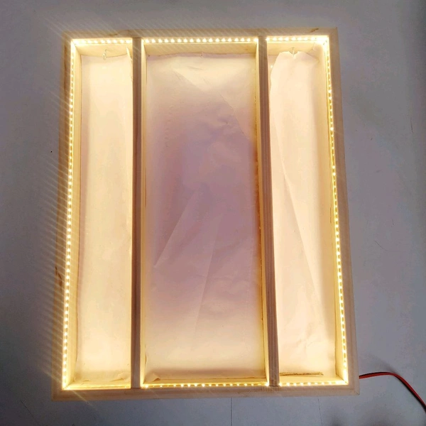 Pinewood LED 3 Part Frame - 24/18/2inch, Transparent Acrylic Base