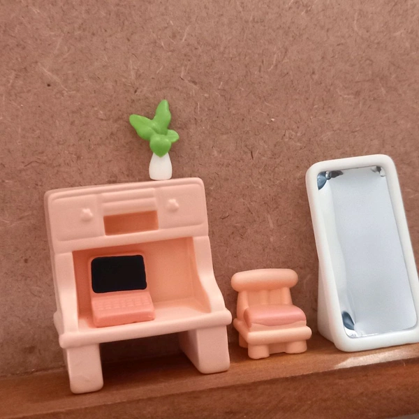 Miniature Room Set -5 Pcs In Set - 1 Set