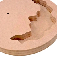 Geode/ Agate Flower Preservation Mdf Clock Base - 16 Inch, 24mm