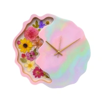 Geode/ Agate Flower Preservation Mdf Clock Base - 18", 40mm