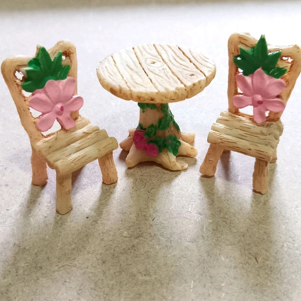 Miniature Chair Table Set Of 3 - 2 Sets